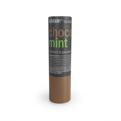 Hurraw! Chocolate & Mint Lip Balm: 1 Count (Pack of 1), Clear: No Tint 