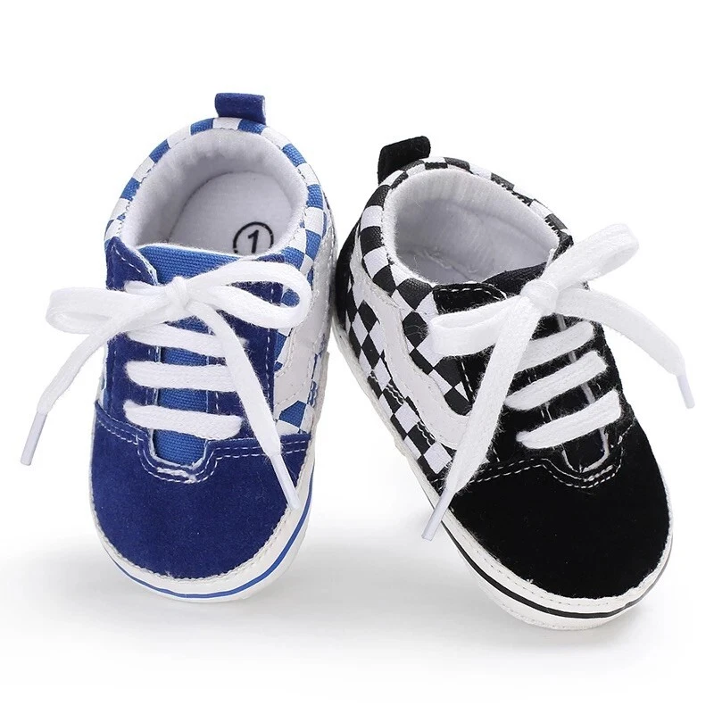 Clásico Bebé Niño Niña Zapatos para Cuna Infantil Tenis Informales Zapatos para Bebé Recién Nacido Foto 3 de 4