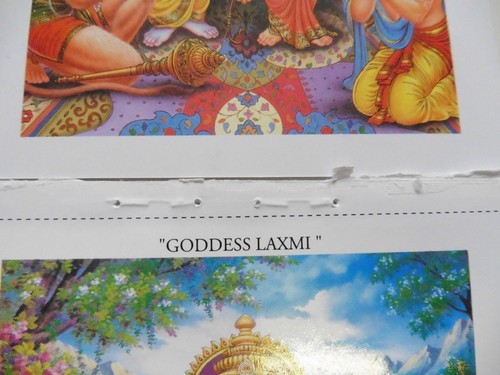 Hindu Gods & Goddesses Picture Postcard Booklet Containing 10 Postcards - Picture 11 of 11