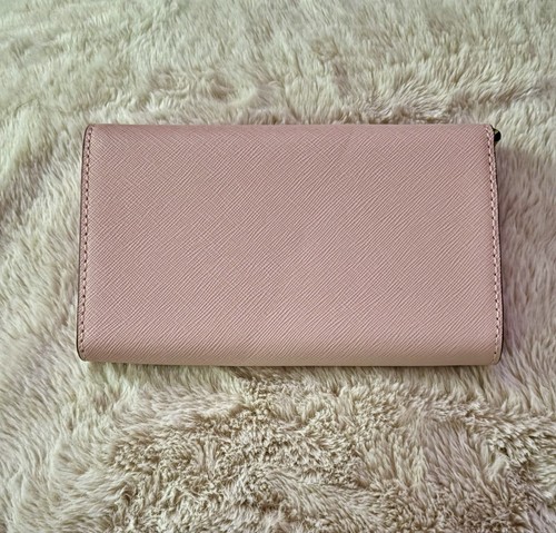 Kate Spade Cedar Street Pale Pink Leather Trifold iPhone Wallet $118 - Picture 17 of 20
