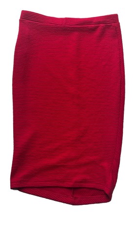 Lush Women's Red Knit Ribbed Mini Skirt Size S NWOT - Picture 7 of 10