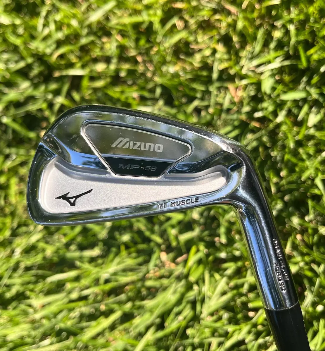 Left Handed Mizuno MP 59 Ti Muscle 6 Iron True Temper Stiff Steel Shaft Left Handed Mizuno MP 59 Ti Muscle 6 Iron True Temper Stiff Steel Shaft