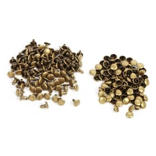 Double Rivets 100 Set Metal Rivets 8 x 8mm Double Leather Metal Rivet Sewing ...