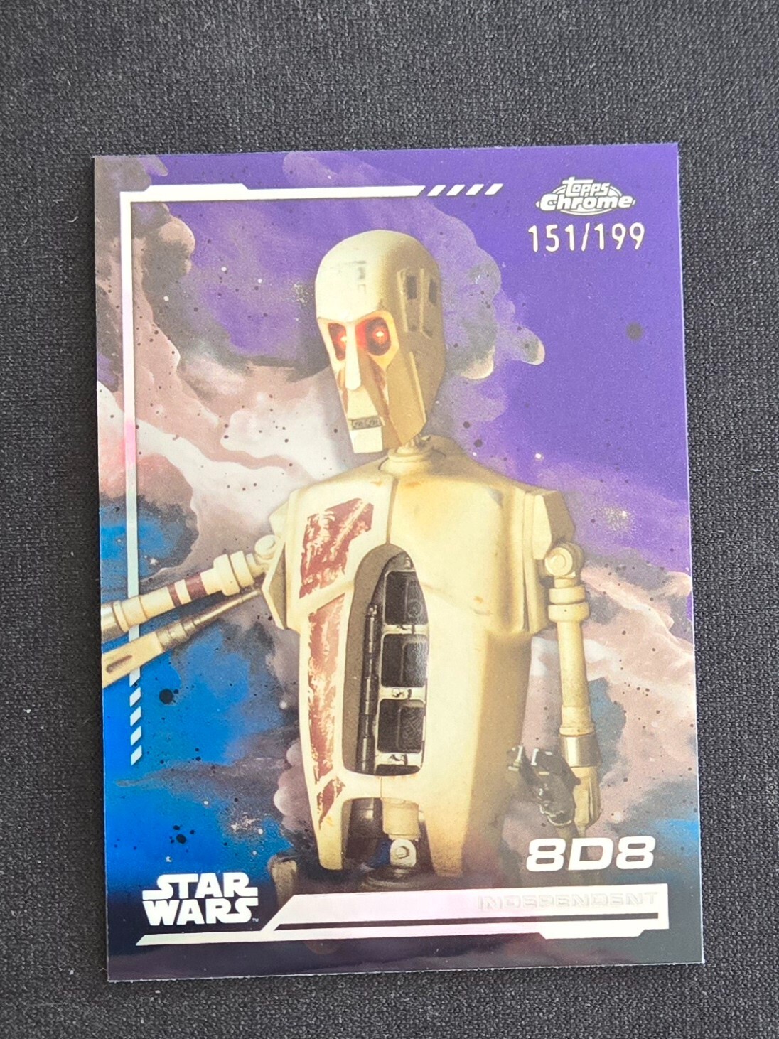 2024 Topps Chrome Star Wars Kamino Aqua Refractor 8D8 /199