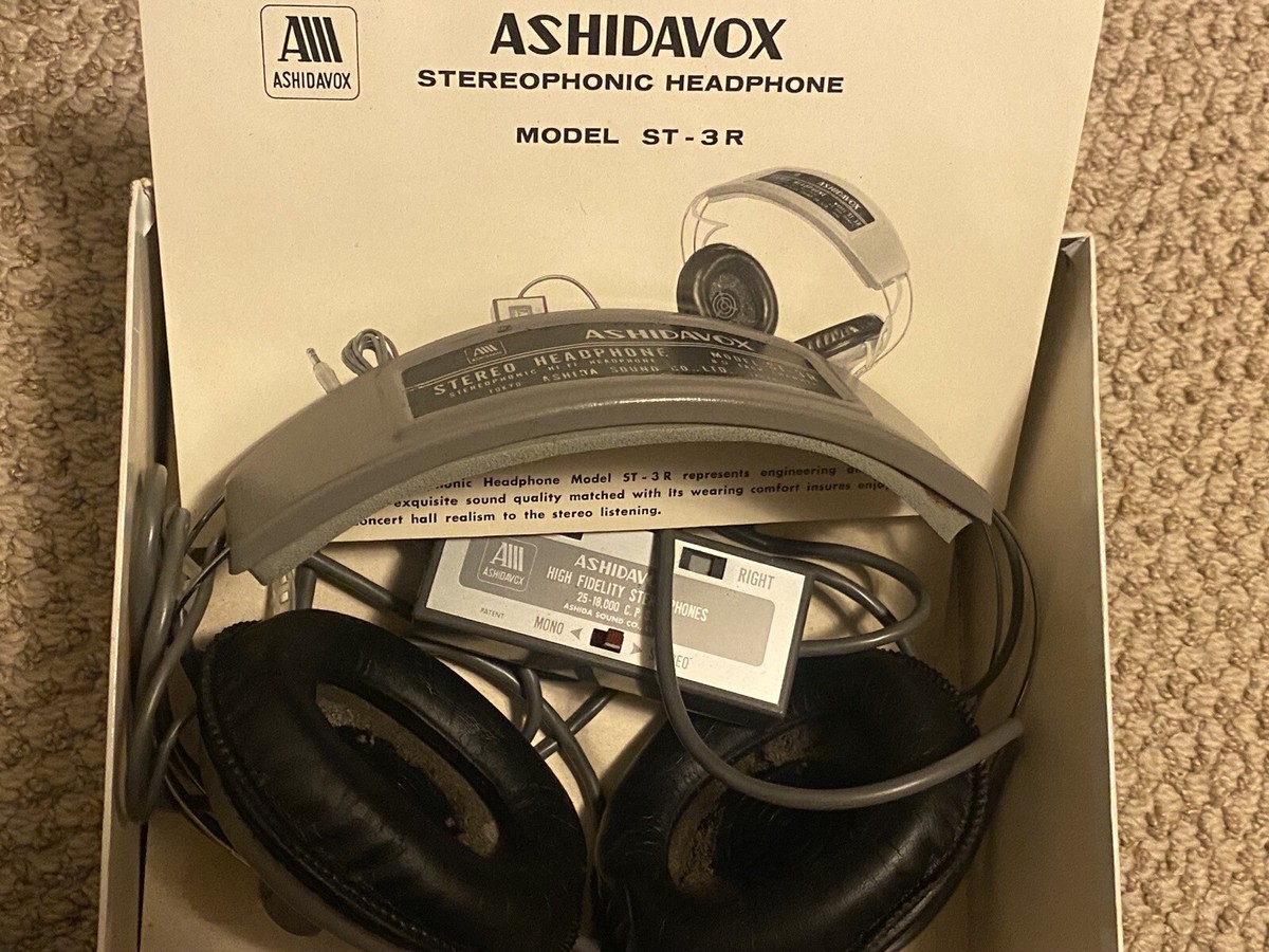 ASHIDAVOX ST-3 ステレオヘッドフォン 日本製 アシダ音響 ／ ASHIDAVOX（アシダボックス） ST-3 スタジオ