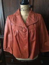 Nordstrom Classiques Entier Leather Fully Lined Jacket Size L Large