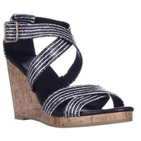 Cole Haan Lillian Wedge Criss-cross Sandals - Blue Snake, 8.5 Us on sale Cole Haan Lillian Wedge Criss-cross Sandals - Blue Snake, 8.5 Us on sale