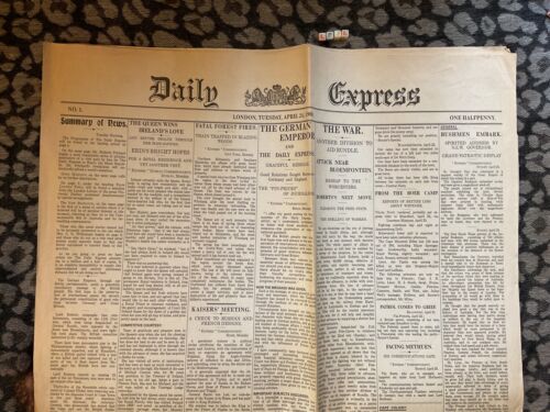 1900 Historical Newspaper , Daily Express , Rare Issue