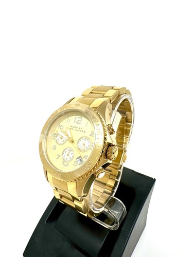 Marc by Marc Jacobs Women's MBM3188 Rock Chrono Gold Tone Bracelet Watch - Picture 4 of 9
