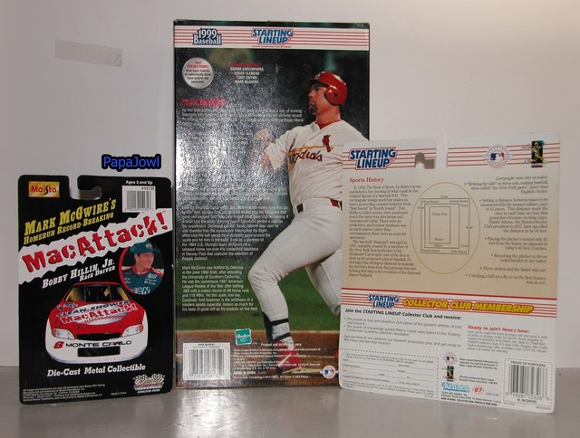Lot Of 3 Mark McGwire Pieces Starting Lineup 12