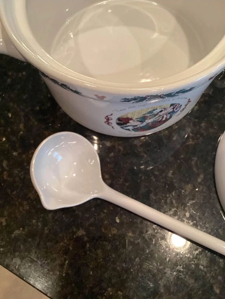 Disney Mickey Mouse Sopa Cucharón Cucharón Twas Noche Antes de Navidad Foto 2 de 4