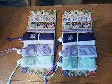 6-Lotus Produce Bags-3 Different Sizes-BPA FREE-Brand New