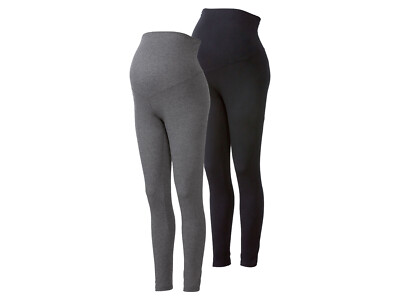 esmara  Damen Umstandsleggings, 2 Stück, extrahoch geschnitten - B-Ware