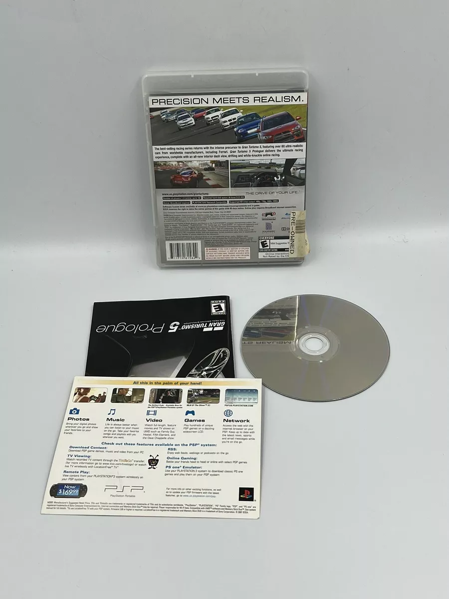 Gran Turismo 5 Prologue (Sony PlayStation 3 PS3) - Complete w/ Manual,  Tested