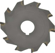 Made in USA 4" Diam x 1/8" Blade Thickness x 1" Arbor Hole Diam, 10 Tooth Sli...