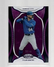 TYLER GENTRY 2023 PANINI CHRONICLES CERTIFIED PURPLE CARD #25  /49