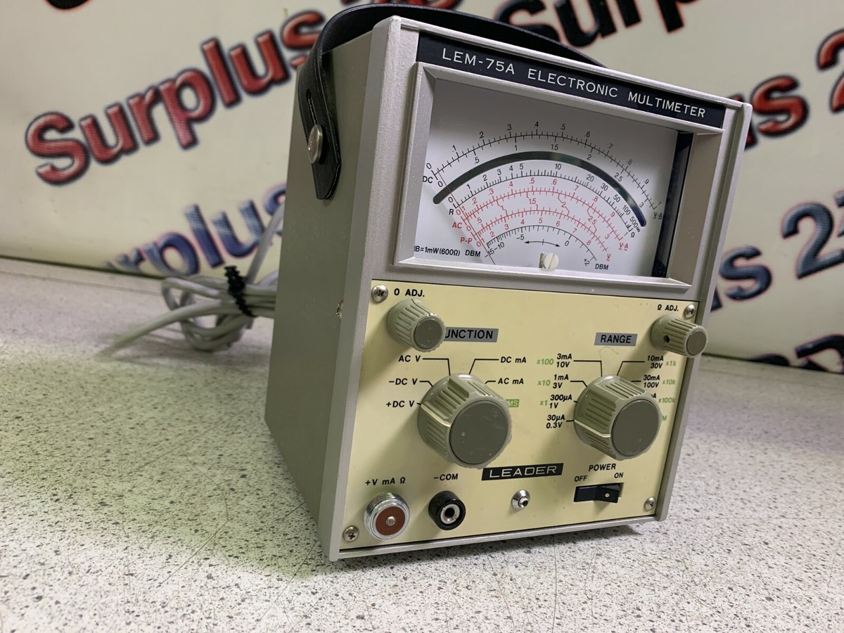 Leader LEM-75A Electronic Multimeter | eBay