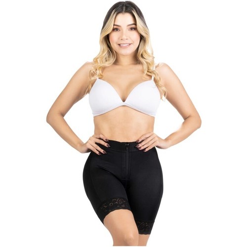 Faja Colombiana pantaloncino modellante colombiano vita alta donna lunghezza media ORIGINALE - Foto 2 di 9
