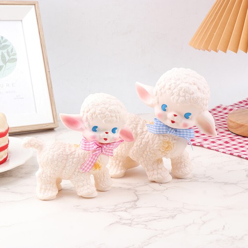 Retro klassische Kunststoff Schaf Puppe süß Mädchen Schatz Stimme Tier Geschenk Mode_ou - Bild 11 von 14