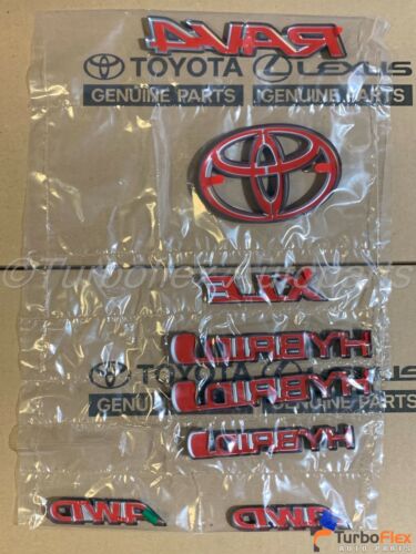 Toyota RAV4 Hybrid XLE 2019-2021 Blackout Emblem Overlay Kit PT948-42197-02 - Picture 3 of 5