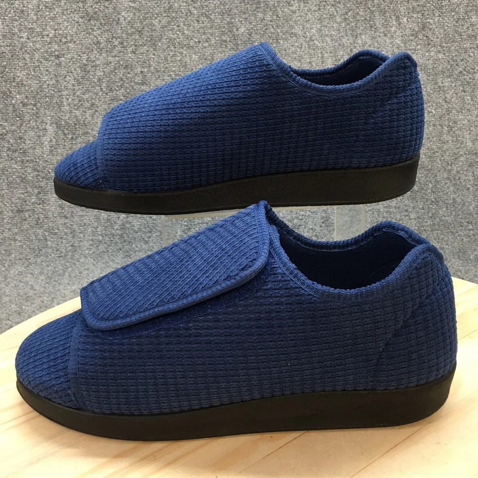 Silverts Slip On Mens 14 Blue Diabetic Slipper Slip Resistant Slip On SV55105 - Image 2 of 4