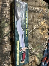 Chipaway Cutlery Croc Hunter Bowie-Gold Edition. 24K Gold Plated Guard and Hilt.