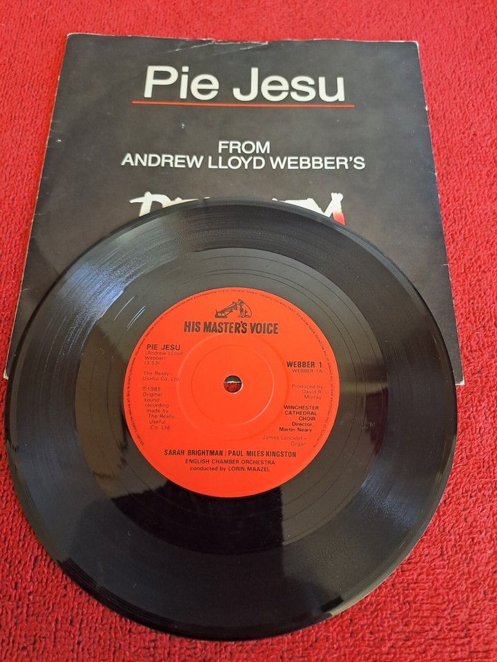 Sarah Brightman & Paul MilesKingston Pie Jesu 7" Vinyl (B26) eBay