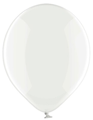 Belbal 038 Crystal Clear 12,5cm 5'' Latex Luftballons 100 Stück Transparent Klar