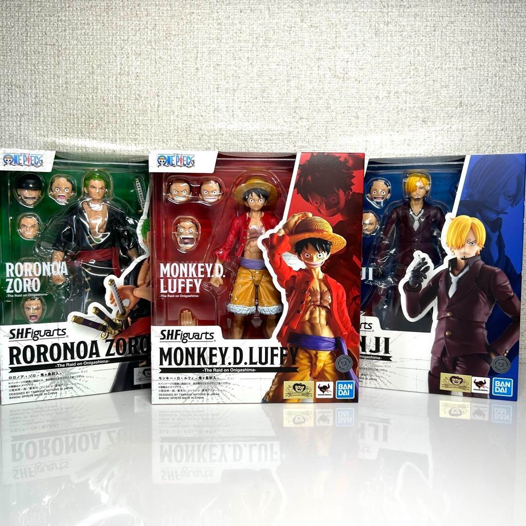 SHFiguarts ヴィランセット S.H.Figuarts Figure One Piece Luffy ,Zoro, Sanji -Invasion of
