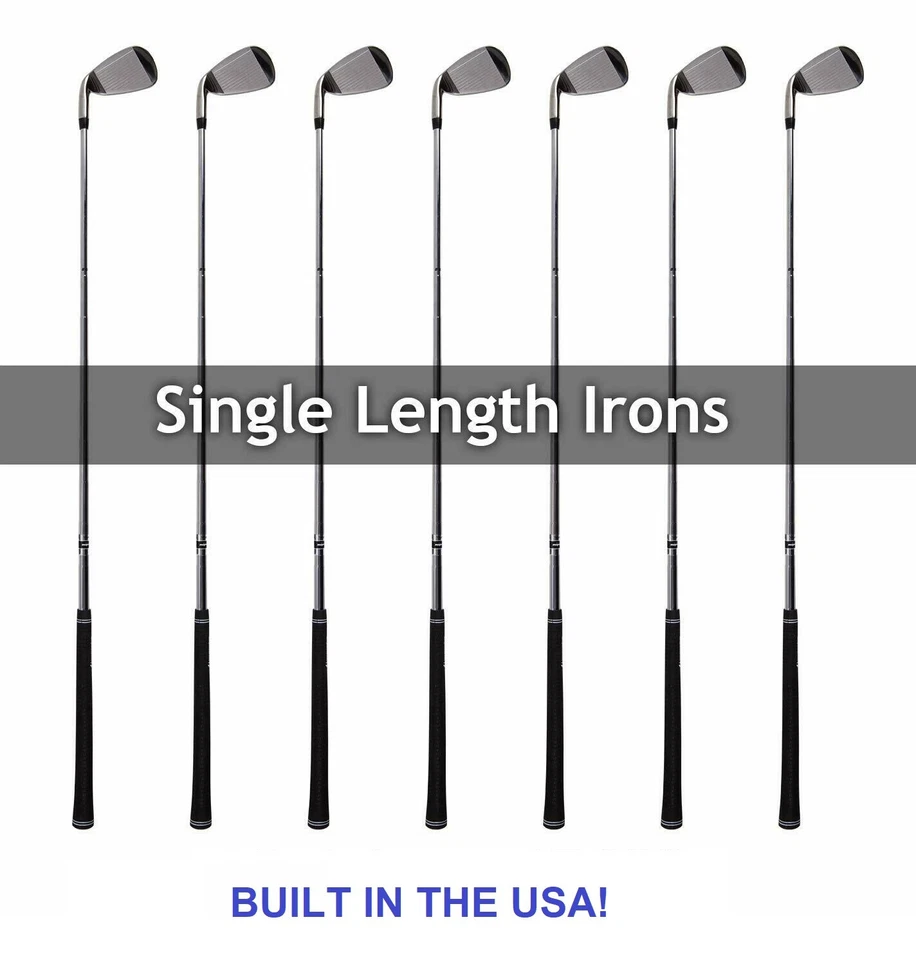 AGXGOLF MEN'S SENIOR FLEX SAME LENGTH 5-PW GRAPHITE IRON SET; CHOOSE LENGTH USA - Image 2 of 4