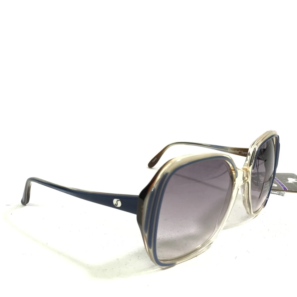 Gafas de sol vintage Serengeti Sassaby 6068 M azul marrón cuadrado púrpura lentes Foto 2 de 4