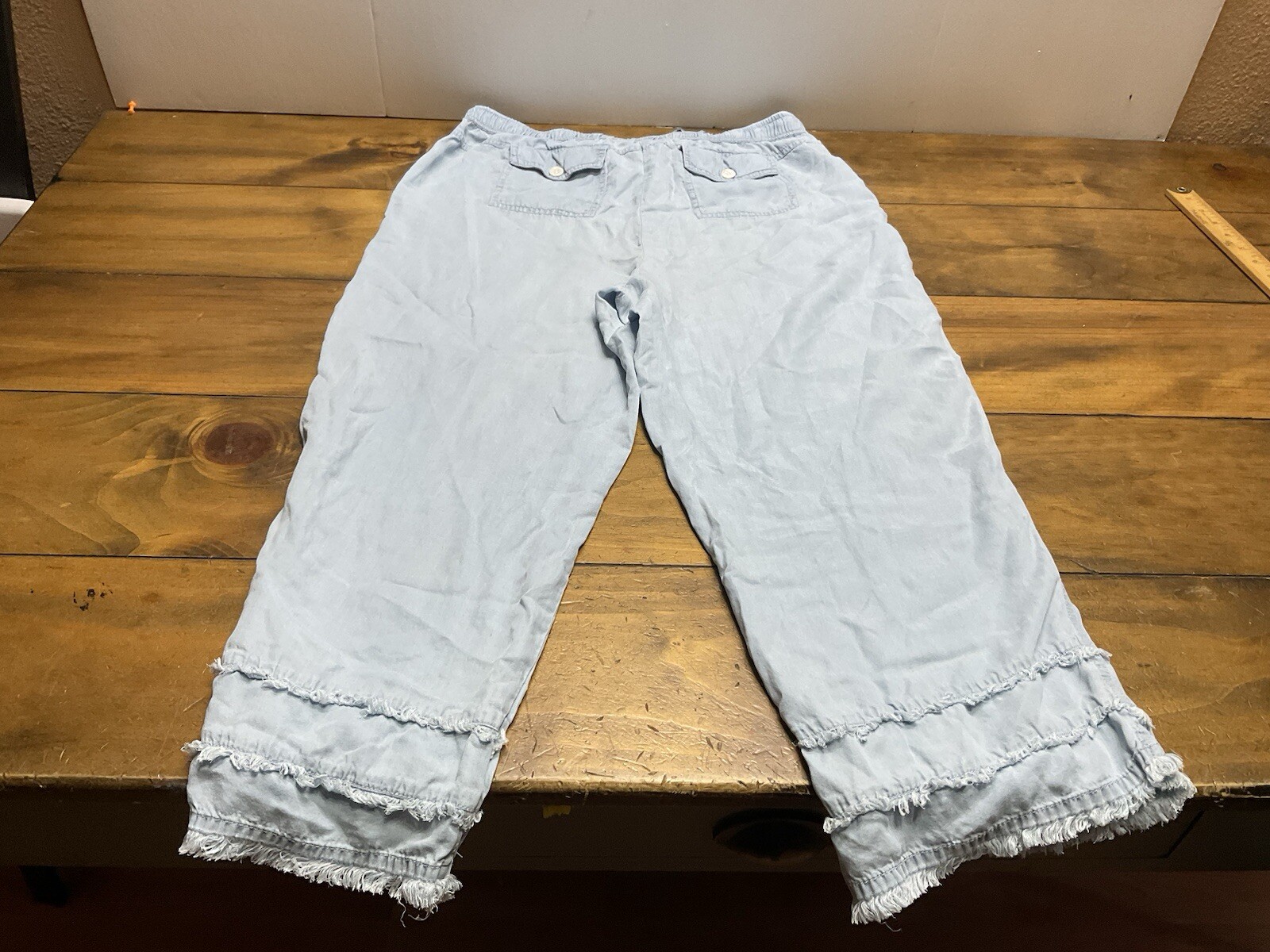 John Mark Pants Pull On Chambray Drawstring Lyoce… - image 2