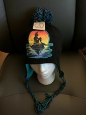 New with Tags NWT Disney Little Mermaid Ariel Peruvian Beanie Laplander Hat