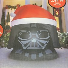 Star Wars - Darth Vader Santa Head Inflatable - Brand New 8ft LED Holiday Decor