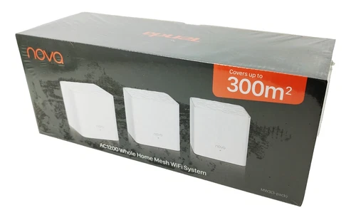 Tenda Nova AC1200 MW3 Dual-Band Mesh WLAN Komplettlösung - 3 Stück - Weiss