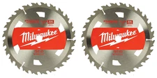 2 Brand New Milwaukee  7-1/4" 24T Basic Framer Circular Saw Blades 48-41-0710