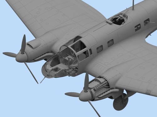 ICM 48261 Plastik Modellflugzeug Bausatz Maßstab 1:48 He 111H-3, WWII German Bomber - Bild 9 von 15