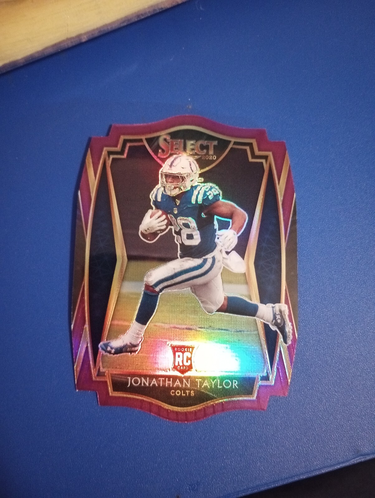 2020 Panini Select - Premier Level Purple Prizm Die-Cut #153 Jonathan Taylor RC