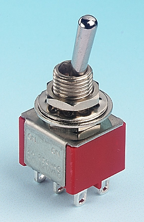Expo A28016 Miniature Switches On/Off/On DPDT Biased Switches Pack of 5