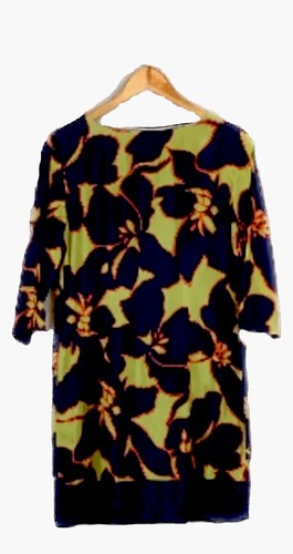 Ann Taylor Loft Size 8 Navy Olive Floral Lined Dress NWT MSRP 89 - Picture 3 of 8