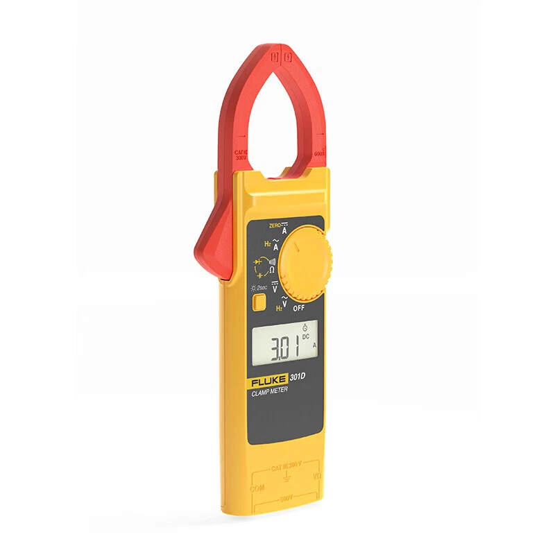 Fluke 301D AC/DC Clamp Meter 600A 600V Voltage Current Frequency Backlight - image 2 of 4