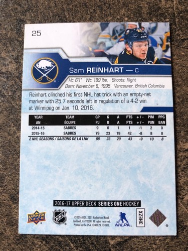 2016-17 Upper Deck - Base #1-200 (YOU PICK) - Picture 52 of 374