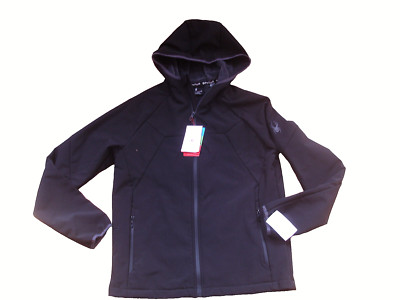 Orig. USA SPYDER TRANSFORM Herren Softshell Jacke Schwarz NEU Gr. S Kapuze Black