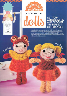 HÄKELANLEITUNG SPIELZEUG AMIGURUMI PUPPEN 19Hcm MIX-'N'-MATCH LCM M8A