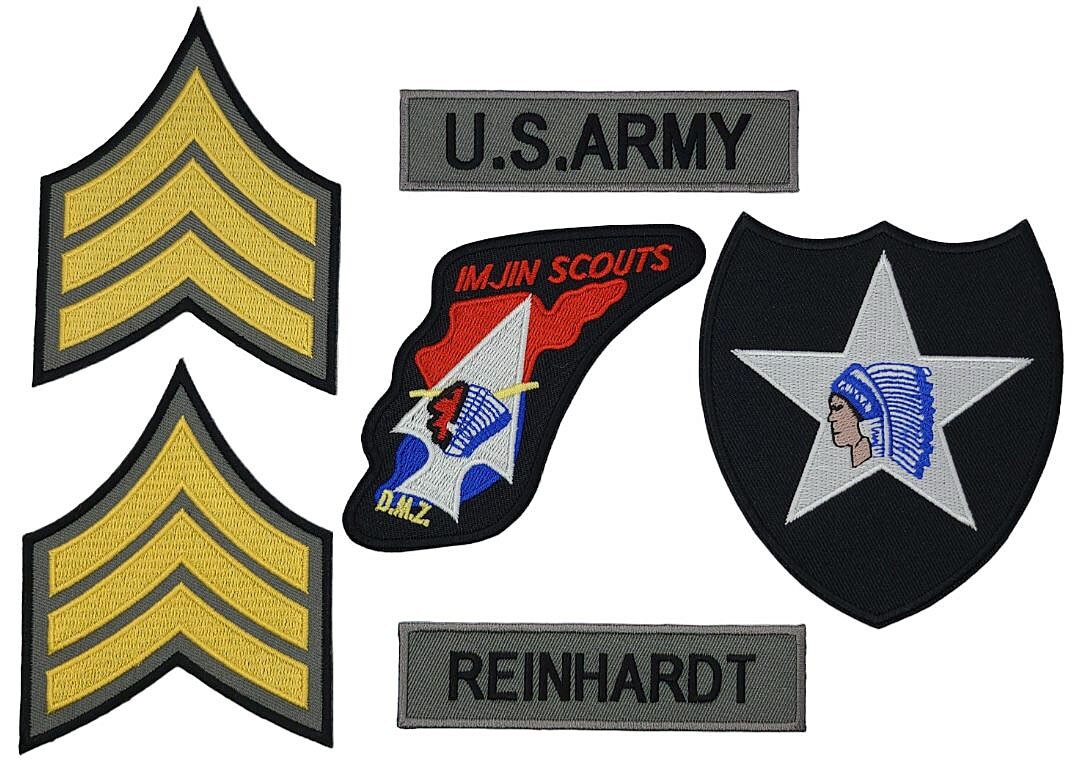 John Lennon Beatles DMZ Reinhardt US Army Korea Patch || 6PC iron on or Sew on