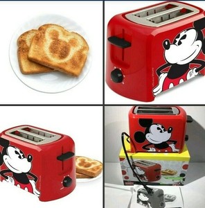 Disney Mickey Mouse 2 Wide Slice Toaster Mickeys Logo Brand New