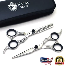 (6") Professional Hair Cutting Scissors Thinning Barber Salon Shears Set Kit