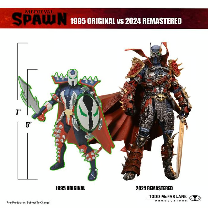 McFarlane Kickstarter BLACK EDITION MEDIEVAL SPAWN, In Hand, Ready