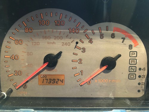 2001 MITSUBISHI ECLIPSE USED DASHBOARD INSTRUMENT CLUSTER FOR SALE - Picture 3 of 8