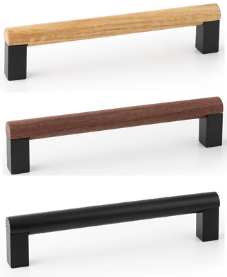 Viefe Möbelgriff ETO Möbelknopf Holz 0591 Türgriffe Schrank-Griff Küche Alu